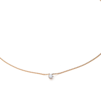 Naszyjnik Diamond Drop S z różowego złota