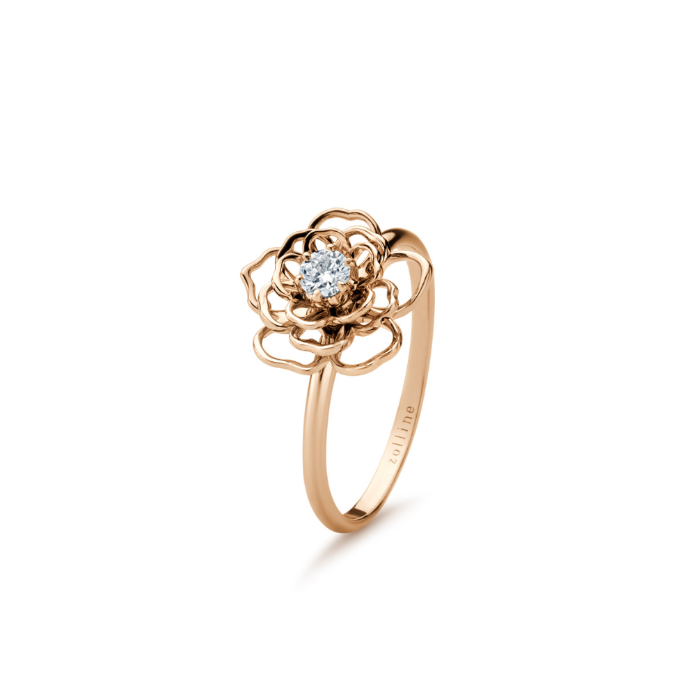 Pierścionek Dream of beauty diamond z różowego złota