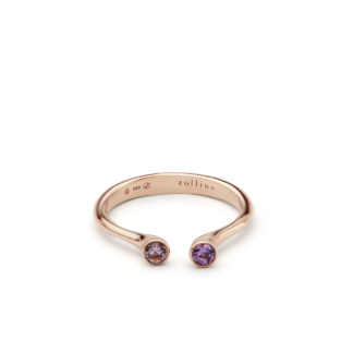 Pierścionek Astoria rose violet z różowego złota