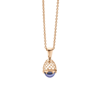 Zawieszka Bijoux blue z różowego złota
