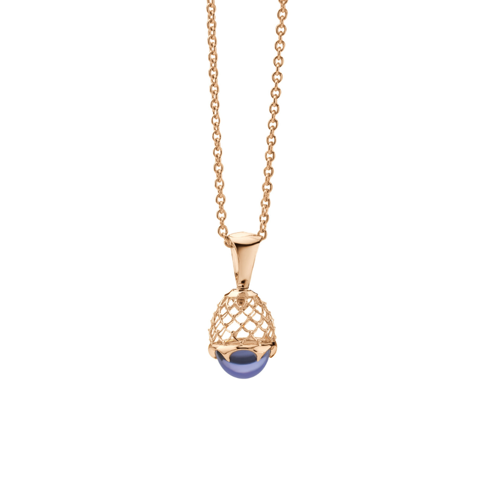 Zawieszka Bijoux blue z różowego złota