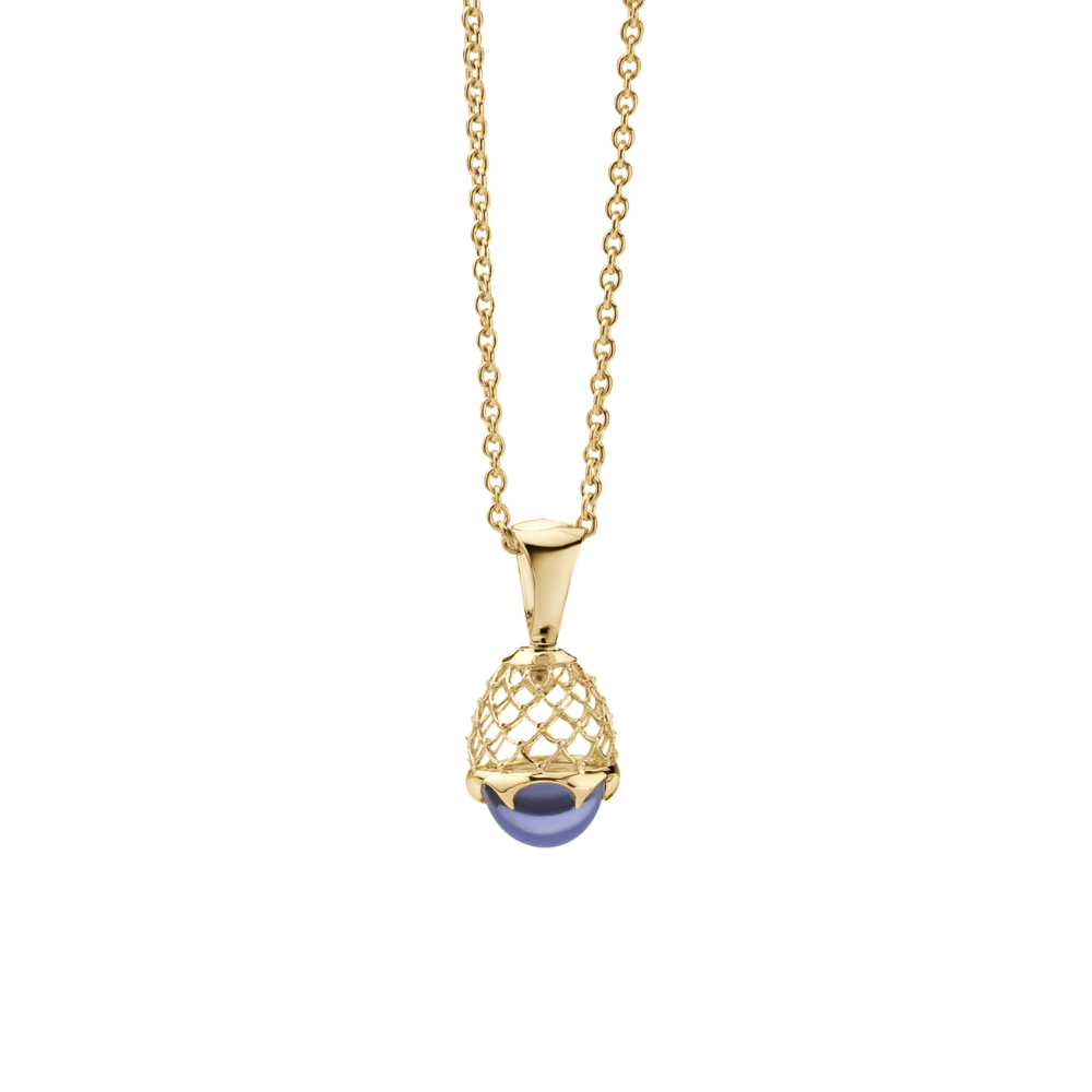 Zawieszka Bijoux blue z żółtego złota