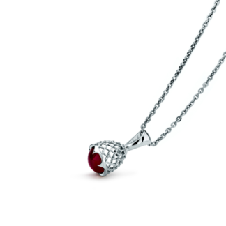 Zawieszka Bijoux ruby z białego złota
