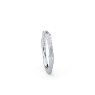 Obrączka Branchine diamonds z białego złota