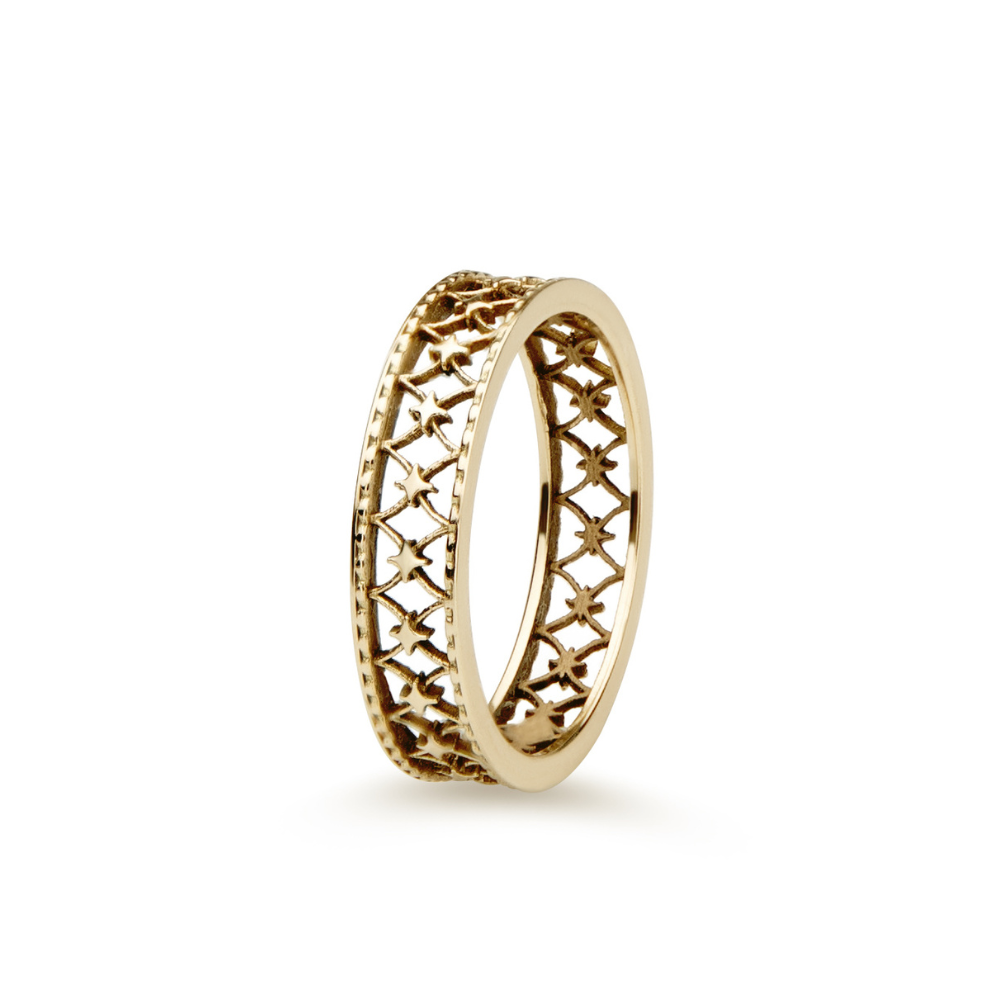 Obrączka Fairytale z żółtego złota