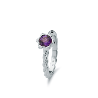 Pierścionek Glorious greater purple z białego złota
