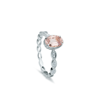 Pierścionek Marchesa rose sapphire z białego złota