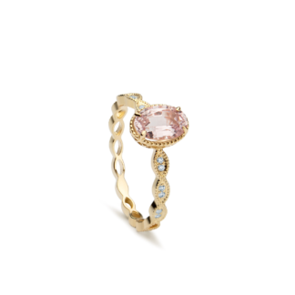 Pierścionek Marchesa rose sapphire z żółtego złota