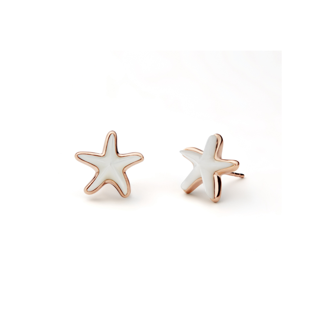 Kolczyki Sea stars z różowego złota