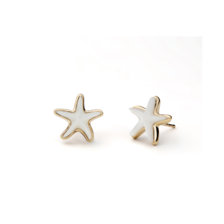 Kolczyki Sea stars z żółtego złota