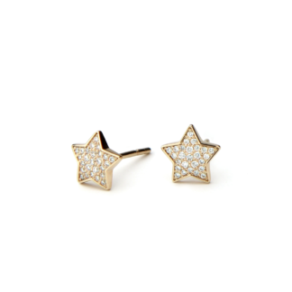 Kolczyki Sirius diamonds z żółtego złota