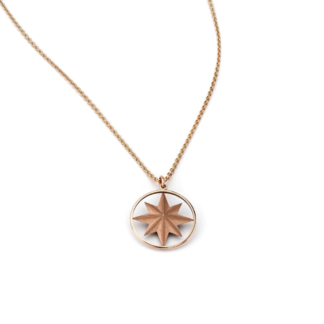 Zawieszka Wind rose z różowego złota