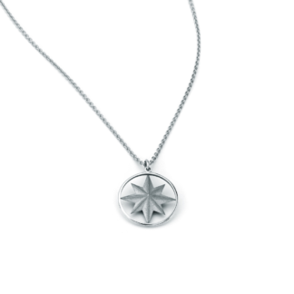 Zawieszka Wind rose z białego złota