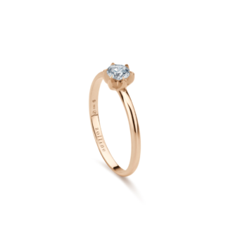 Pierścionek Brownie diamond gone white z różowego złota
