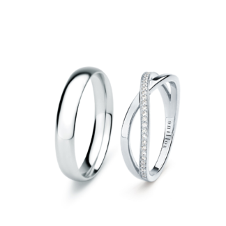 Obrączki Eternity i Classica 02 3.9 z białego złota
