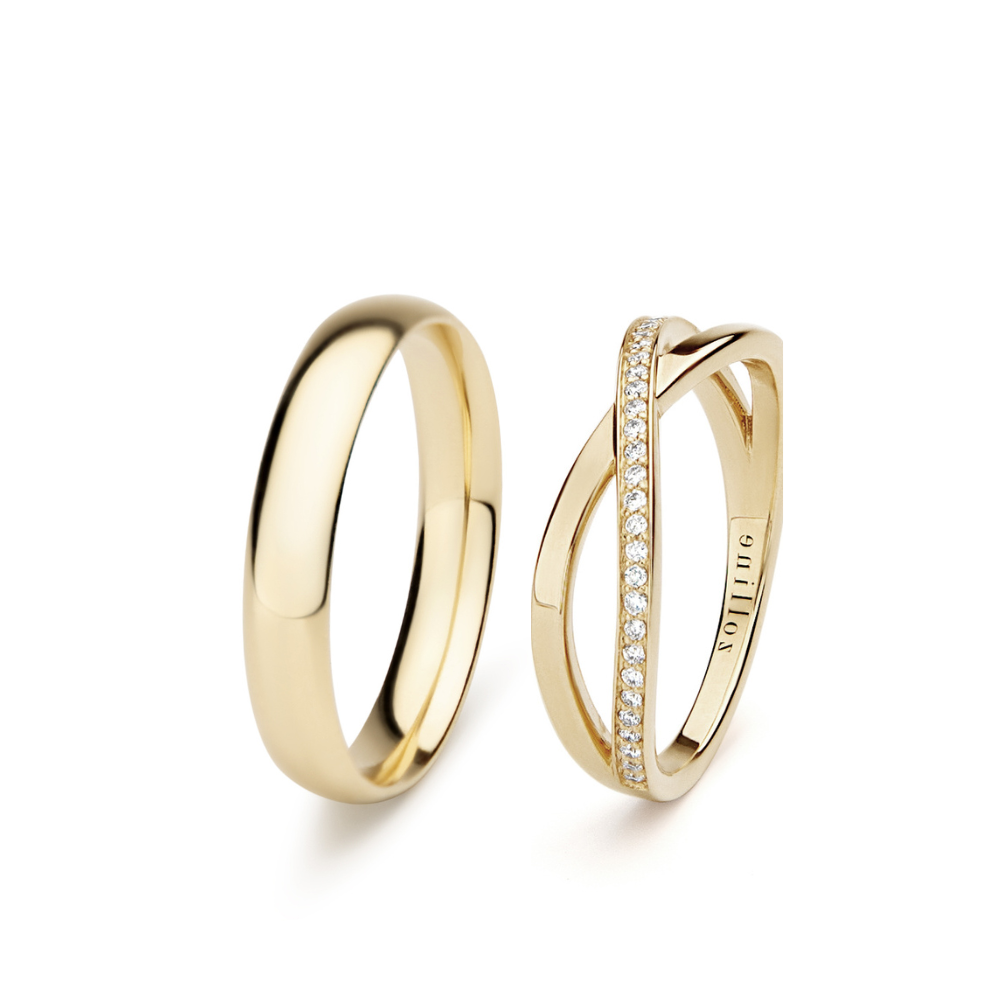 Obrączki Eternity i Classica 02 3.9 z żółtego złota