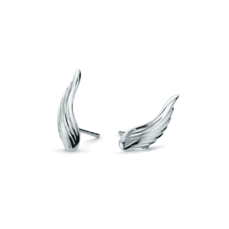 Kolczyki Wings z białego złota