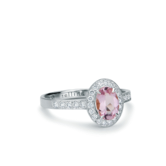 Pierścionek Gisele imperial topaz z białego złota