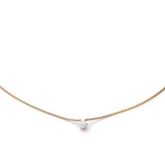 Naszyjnik Diamond Drop M z różowego złota