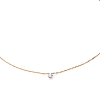 Naszyjnik Diamond Drop S z różowego złota