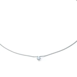 Naszyjnik Diamond Drop S z białego złota
