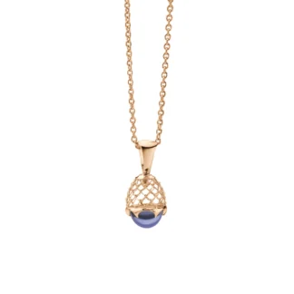 Zawieszka Bijoux blue z różowego złota