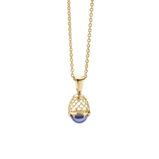 Zawieszka Bijoux blue z żółtego złota