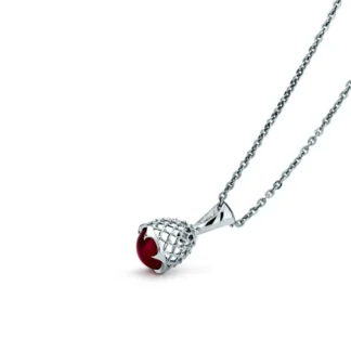 Zawieszka Bijoux ruby z białego złota