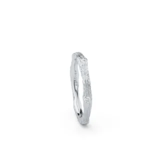 Obrączka Branchine diamonds z białego złota