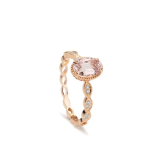 Pierścionek Marchesa rose sapphire z różowego złota