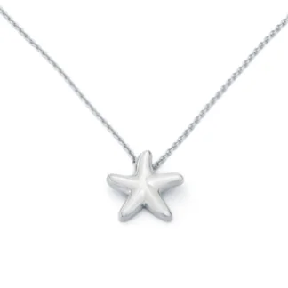 Zawieszka Starfish z białego złota