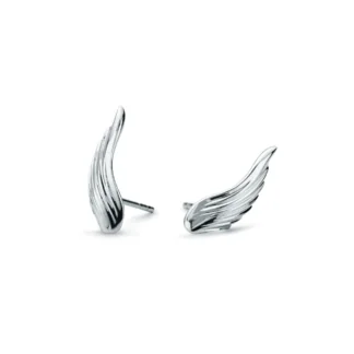 Kolczyki Wings z białego złota