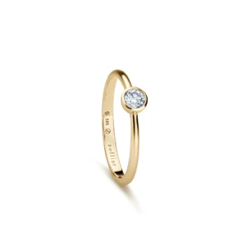 Pierścionek Timeless essence diamond z żółtego złota