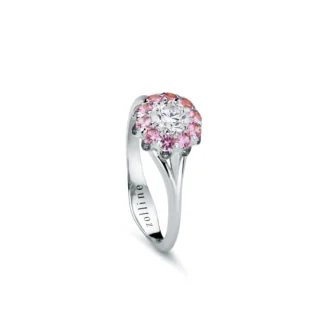 Pierścionek La Perla 1880 diamond blush z białego złota